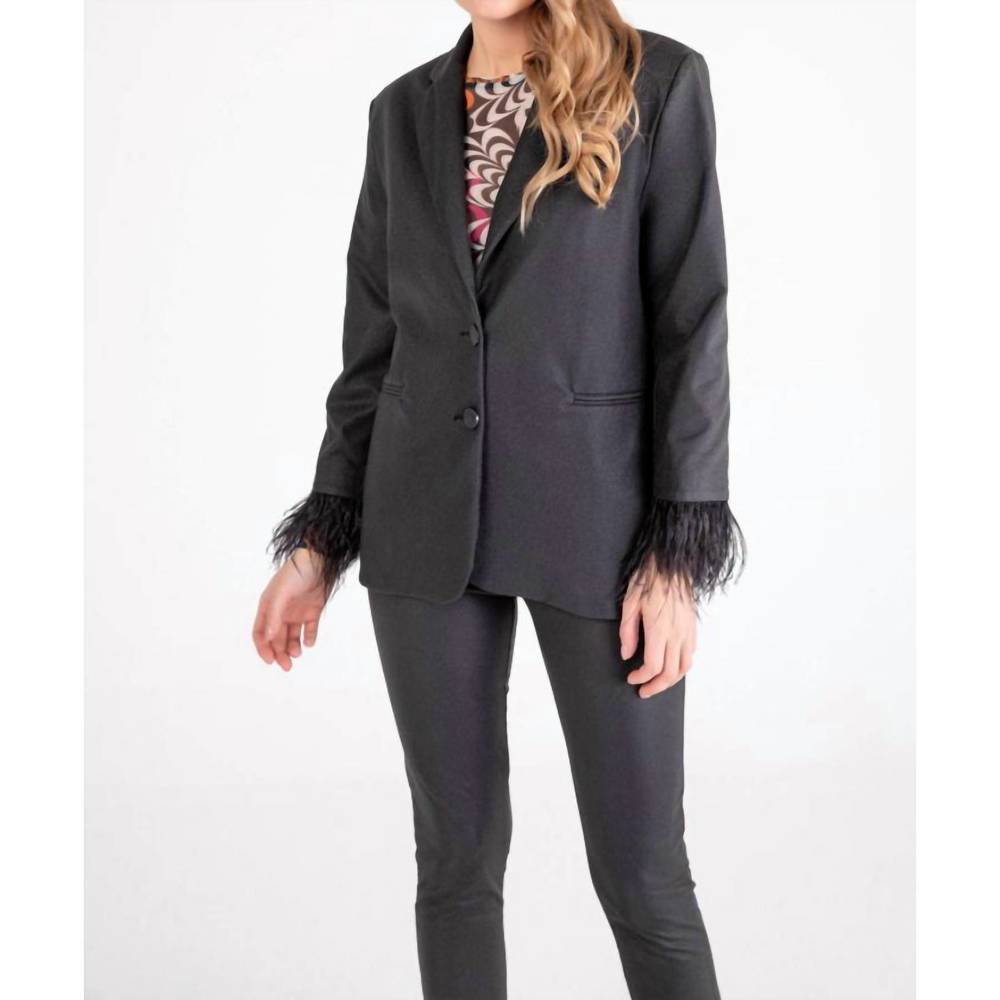 NEW ISLE soirée double button jacket in el greco
